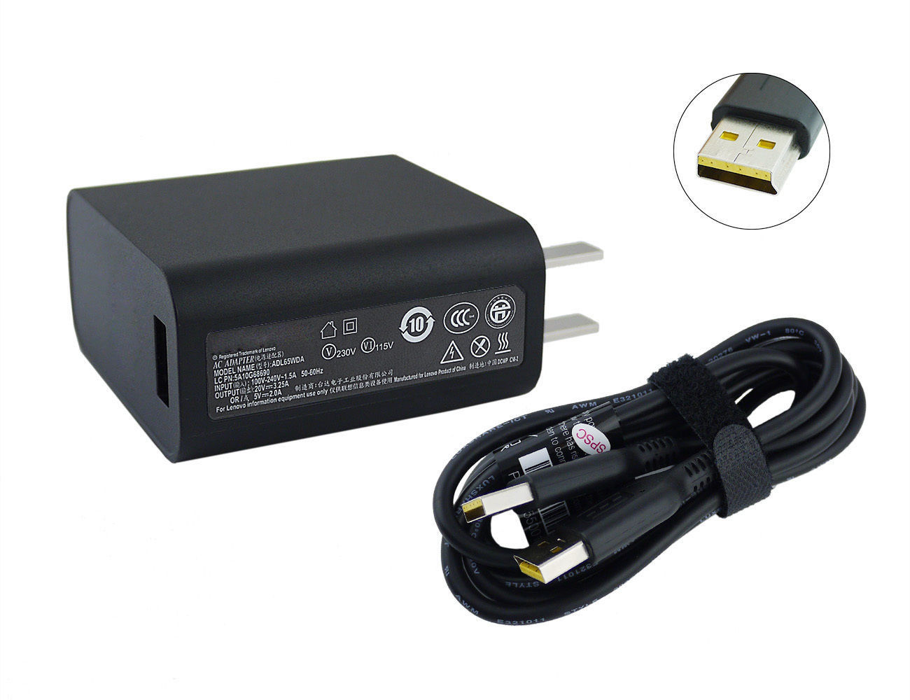 NEW 20V 3.25a Laptop Ac Charger Aapter for Lenovo Yoga 900/ Yoga 700 11 14 ADL65WLB ADL65WLA ADL65WDA ADL65WCC